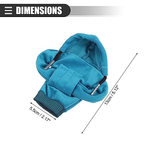 Motoforti Universal Car Gear Shift Cover Shift Knob Cover, Gear Stick Cover Shift Gear Cover, Fashionable, Fabric, Blue, 2 Pcs
