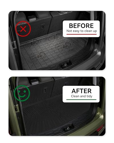 Cargo Liner Compatible with 2010-2013 KIA Soul Trunk Mat Cargo Mat Back Seat Cover Protector(Backrest Mats+Trunk Mat) - size: For 2010-2013 KIA Soul