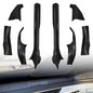 8PCS Door Sill Protector for Tesla Model Y Juniper 2025–26, Door Entry Guard Set for Front & Rear Door Thresholds, Anti-Kick Interior Door Entry Covers (Carbon Fiber (Not fit 2026 Model Y Standard))