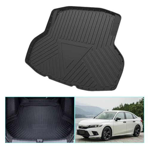 Civic Sedan Cargo Mat - Compatible with 2016-2021 Models，All Weather Rear Cargo Liners Trunk Tray Floor mats，3D Tech Modeling Waterproof Durable Odorless TPO Accessories, No 2-Doors/Hatchback Models - size: For 2016-2021 Honda Civic Sedan