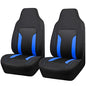 CAR PASS Bucket Car Seat Cover, Breathable 3D Air Mesh-100% Sporty Fabric Front Seats, Airbag Compatible, Universal Fit Auto SUV Truck Sedan Vans Women, High Back Two Front 2 Piece, Black Blue