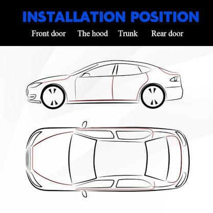 16.4Ft(5M) Car Door Edge Guards, Car Door Protector, U Shape Edge Trim Rubber Anti-Collision Seal Protector, No Glue Required Auto Entry Guard Seal Strips Fit for Trucks SUVs Sedans (Red)