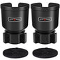 Upgraded Car Cup Holder Expander Adapter with Offset Adjustable Base, Compatible with Yeti 14/24/36/46oz Ramblers, Hydro Flasks 32/40oz, Other Large Bottles Mugs in 3.5"-4.0", 2 Pack - color: Black, size: L