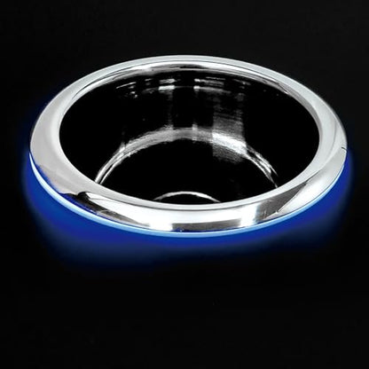 Young Marine Stainless Steel Cup Holder with Light and Drain for Boat, RV, Camper (Stainless Steel) - style: Stainless Steel with Light 2 PCS