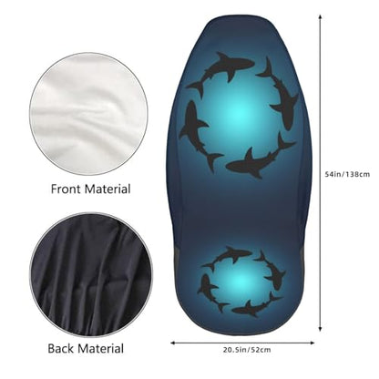 Dujiea Sea Animals Shark Car Front Seat Covers 2 Pcs Universal Auto Seat Covers Front Seats Only, Vehicle Bucket Seat Protectors Fit for Most Car SUV Sedan and Truck - color: Sea Animals Shark