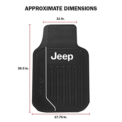 Plasticolor 001611ZX4 Jeep Elite 4pc Front and Rear Floor Mat kit