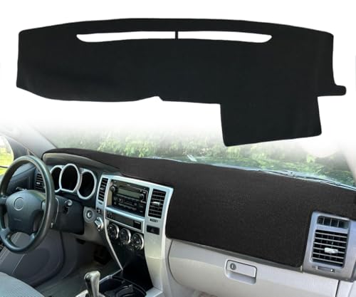 Dashboard Cover Dash Cover Mat Pad Carpet Custom Fit for Toyota 4Runner 2003 2004 2005 2006 2007 2008 2009 Without Dash Speaker (Black) Y17 - color: 03-09 Black