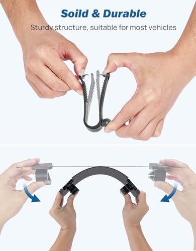 JOYTUTUS Sun Visor Extender for Cars, Sun Visor Extension Universal Sun Blocker UV400, Adjustable Visor Extension for Car Visor,Double-Clip,Anti Glare Stray Light - size: Standard Opaque Extender