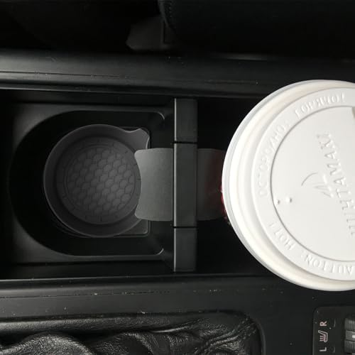 4 PCS Car Cup Coasters, Universal Cup Holder Coaster for Car, Car Accessories Interior for Women and Man, Bling CupHolders Insert for Women Non-Slip Silicone Car Cup Holder Coasters
