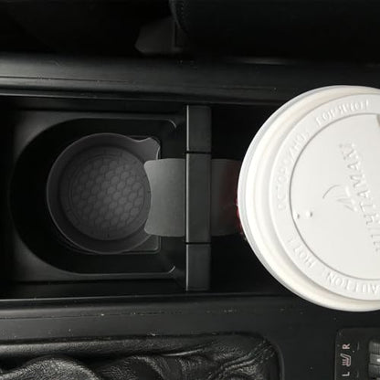 4 PCS Car Cup Coasters, Universal Cup Holder Coaster for Car, Car Accessories Interior for Women and Man, Bling CupHolders Insert for Women Non-Slip Silicone Car Cup Holder Coasters