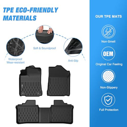 Nilight TPE Floor Mats for Toyota Avalon 2013 2014 2015 2016 2017 2018 All Weather Custom Fit Heavy Duty Floor Liners - size: 2013-2018 Toyota Avalon