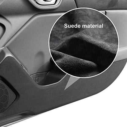 Car Door Anti Kick Pad for Toyota GR86 Subaru BRZ 2021 2022 2023 2024 2025 Italian Suede Protective Stickers Interior Decals Accessories Self-Adhesive Side Edge Protection Mats Cover