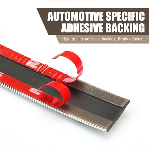 Car Molding Trim, 49Ft Chrome Car Side Moldings, Scratch-Proof Exterior and Interior Molding Trim, 0.24" Wide Self-Adhesive Window Trim Molding, Decorative Strip for All Vehicles (Silver) - color: Silver