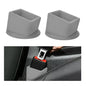 2PCS Car Seat Belt Buckle Holder, Easy Access Silicone Auto Seatbelt Buckle Booster, Seat Belt Buckles Fixer Cover Makes Receptacle Stand Upright Buckling for Kids, Car Accessories (Gray) - color: Gray
