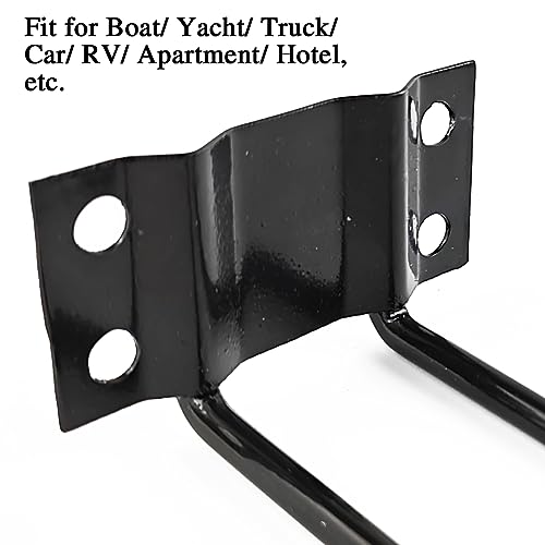TIHOOD 4PCS Boat Ring Cup Holder Stainless Steel, Wall Mounted Cup Drink Holders for Boat, Universal Cup Holders for Marine, Yacht, Truck, RV, Trailer, Installs on Walls and Rails