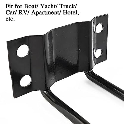 TIHOOD 4PCS Boat Ring Cup Holder Stainless Steel, Wall Mounted Cup Drink Holders for Boat, Universal Cup Holders for Marine, Yacht, Truck, RV, Trailer, Installs on Walls and Rails