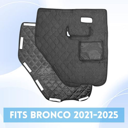 Dog Car Door Protector Compatible with Ford Bronco 2021 2022 2023 2024 Thickening Pet Vehicle Door Guard Cover with Storage Pocket Anti-Scratch Nonslip Machine Washable Black (2 Pack) - size: Ranger 2019-2023