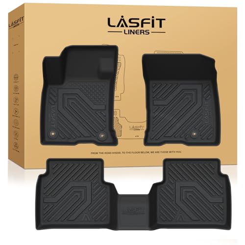 LASFIT Floor Mats for Lincoln Corsair 2020-2025 2026 (Fit Gasoline Not fit PHEV) All Weather Floor Liner for Lincoln Corsair TPE Custom Fit Car Mats Front & Rear 2 Row Mats,Black - size: 2020-2026 | For Lincoln Corsair | 1st & 2nd Row