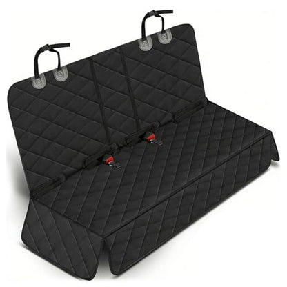 Dog Car Seat Cover for Rear Seat, Waterproof & Scratch-Proof Pet Seat Protector, Nonslip Car Seat Cover for Dogs, Universal Fit for Cars, Trucks & SUVs, Standard Size - size: Black Rear Seat Cover