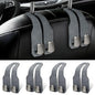 4 Pack Car Seat Headrest Hooks for Purses and Bags, Car Purse Holder With Double Metal Hooks, Headrest Back Seat Handbags Hook, Universal Car Purse Hanger, Cute Car Hanging Accessories, Grey - color: 4pcs Grey