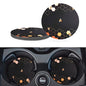 Car Cup Holder Coasters, 2 Pack – 2.75" Universal Auto Anti-Slip Insert Coaster, Rubber Car Coasters, Personalized Car Accessories for Women & Men (Bee Honeycomb) - color: Bee Honeycomb