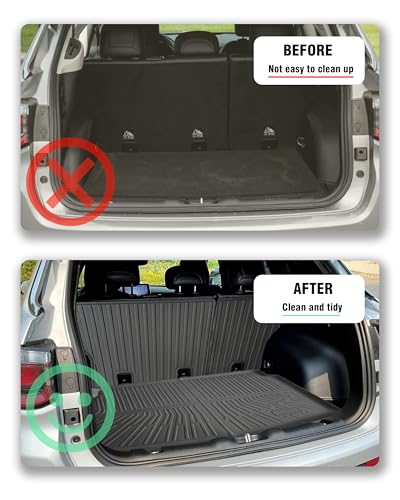 Cargo Liner Compatible with 2017-2025 2026 Jeep Compass Trunk Mat Cargo Mat Back Seat Cover Protector (Backrest Mats+Trunk Mat) - size: FOR Jeep Compass 2017-2025