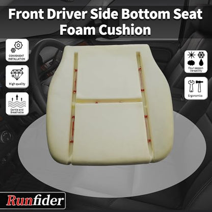 Driver Side bottom Replacement Seat Foam Cushion Seat Foam Pad Compatible with Chevy Avalanche Silverado Suburban Tahoe GMC Sierra Yukon 2007 2008 2009 2010 2012 2013 2014