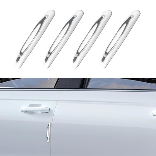 4PCS Car Door Edge Guards, Car Door Protector, Anti-Scratch Car Door Protector Trim Strip with Self Adhesive, Car Accessories Car Door Bumper Guards Universal for SUV Pickup Truck (White)