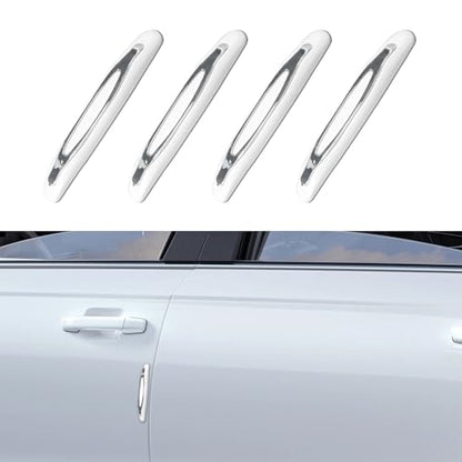 4PCS Car Door Edge Guards, Car Door Protector, Anti-Scratch Car Door Protector Trim Strip with Self Adhesive, Car Accessories Car Door Bumper Guards Universal for SUV Pickup Truck (White)