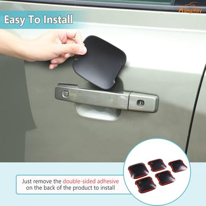 5PCS Car Exterior Door Handle Bowl Trim Covers Compatible with Land Rover Defender 110 2020-2025, ABS Outside Front Rear+Rear Trunk Tailgate Door Handle Cup Bowl Panel Scratch Protector Accessories