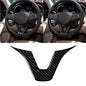 for Mercedes-Benz W204 W205 W211 W203 C E Class GLA GLC Real Soft Carbon Fiber Steering Accent Button Chin Dashboard Panel Frame Decal Cover U Shape Trim Sticker Car Interior Accessories (A) - color: Driver Side Dash A