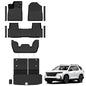 Auxko All Weather Floor Mats Cargo Mat with Backrest Mat for 2026 2025 2024 2023 Honda Pilot TPE Liners Accessories Guard Odorless Anti-Slip Floor Liners & Trunk Liner - size: pilot|2023-2026|floor+cargo+backrest mats