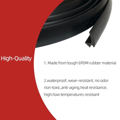 RV Window Rubber Seal Strip, 1/2'' x 1/4'' Locking Gasket, Window Edge Weatherstrip for Automotive, Camper, Boat, Truck and Van, 13Feet (4 Meter) - size: (1/2";1/4")-13Ft