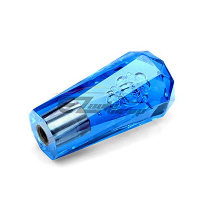 EZAUTO WRAP Shift Knob Stick Crystal Transparent Bubble Blue Throw Gear Shifter 10cm - color: Blue, size: 10cm