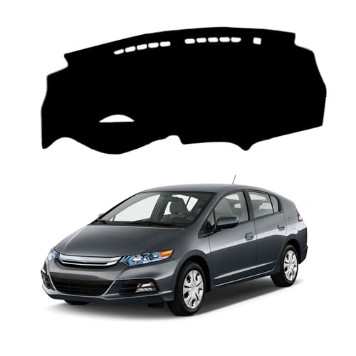 Upgraded Dashboard Mat for 2009-2014 Honda Insight Polyester Dashcover UV Protection Non-Slip Windshield Reflective Instrument Cover Interior Accessory Black - color: 2009-2014 for Honda Insight