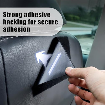 Car Seat Side Pocket Organizer, PU Leather Car Storage Bag Multifunctional Phone Wallet Key Card Holder Gap Filler Universal Pouch for Auto Door Seat Side Dash Interior Accessories (Black)