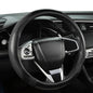 Microfiber Leather Car Steering Wheel Cover for Kia,14.5-15 inch (Black+Red Line-Standrad Size) - color: D-Black+Red Line