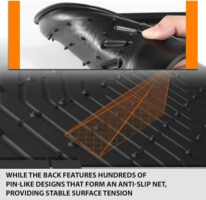 G-PLUS Floor Mats 3PCS Compatible with Nissan Frontier Crew Cab 2008-2021,TPE All Weather Full Cover Protection 1st & 2nd Row Floor Liners,Black - size: 2008-2021|Fit Nissan Frontier Crew Cab|3Pcs