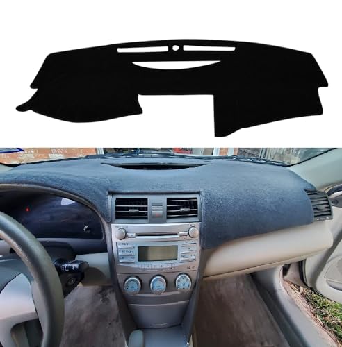 Car Carpet Dashboard Cover,Dash Cover Mat Compatible with Toyo ta Camry 2007 2008 2009 2010 2011 (Black) - size: 2007-2011 Camry