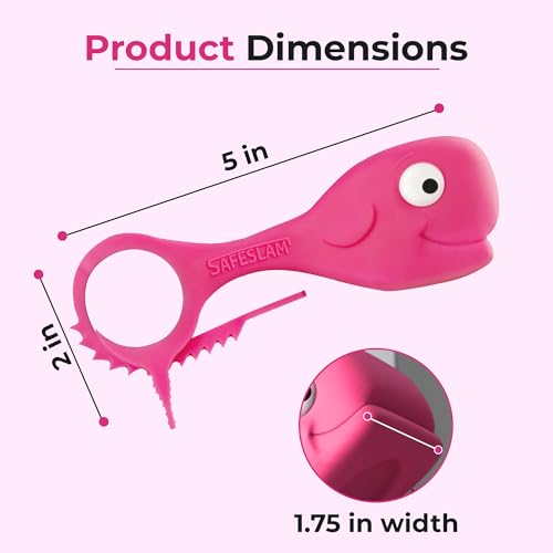 Baby Proofing Door Stopper, Door Pinch Guards Protect Child Fingers & PET Tails. Baby Safety Finger Protectors Prevent Pinch Injuries – Kids and Adults Love Whale Pinch Guard (Pink) - color: Pink