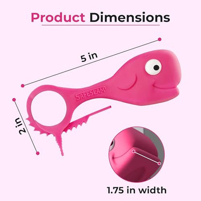 Baby Proofing Door Stopper, Door Pinch Guards Protect Child Fingers & PET Tails. Baby Safety Finger Protectors Prevent Pinch Injuries – Kids and Adults Love Whale Pinch Guard (Pink) - color: Pink