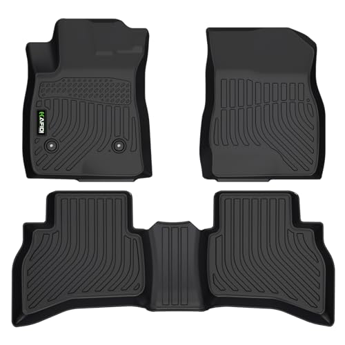 Floor Mats Custom for Chevy Trailblazer (AWD Only) 2021-2026 All Weather Protection TPE Heavy Duty Non-Slip Automotive Floor Liners Fits Front& 2nd Row Full Set Accessories, Black - style: 2) For Trailblazer AWD 2021-2026