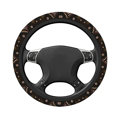 Southwest Pattern American West Steering Wheel Cover Anti-Slip,Sweat Absorption Universal 15 inch Steering Wheel Covers Cute car Accessories for Men Women - color: 7