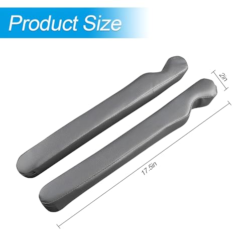 Mandark Car Seat Gap Filler, 2PCS Leather Vehicle Gap Stopper to Fill Between Seat and Console, Automotive Crevice Plug Blocker Accessories from Dropping, Universal for SUV, Sedan, Truck (Gray) - color: Gray