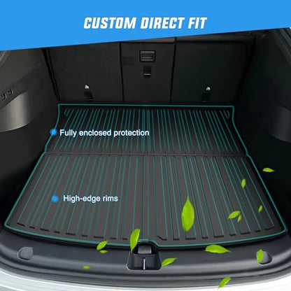 Nilight Cargo Mats for Tesla Model Y 5 Seat 2020 2021 2022 2023 2024 2025 All Weather Protection Heavy Duty Cargo Liners - color: 2020-2025 Tesla Model Y 5 Seat Cargo Mat