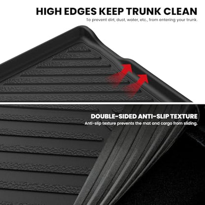 LASFIT Trunk Mat for Jeep Renegade 2015-2023, All Weather TPE Custom Fit Accessories Cargo Mat Liner Trunk Liner, Black - style: Renegade 2015-2023 Cargo Mat