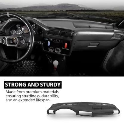 G-PLUS TPE Dashboard Molded Dash Cover Cap Compatible with BMW 318i 325e 325i 325is 1984 1985 1986 1987 1988 1989 1990 Black - size: 1984-1990 BMW 3 Series | Black