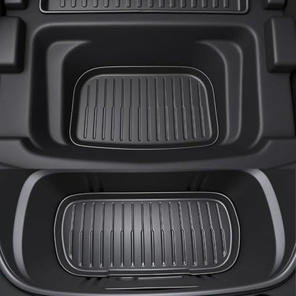 SUPER LINER 2025 2026 Tesla Model Y Juniper Floor Mats & Accessories & Extra-Thick TPE Cargo Liners CabinProtect™ for 5-Seater | All-Weather Pet & Child-Friendly System(Not for Standard) - size: 10-Piece Set | Small