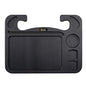 EcoNour 4 in 1 Car Steering Wheel Tray - 2026 Upgraded Tray with Dual Sauce Dip Holder and Tablet Holder | Spacious Steering Wheel Desk for Food and Laptop | Car Accessories (Large) - size: Large-Black