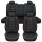 Nilight Car Seat Covers Custom Fit 2005-2024 Toyota Tacoma Double Extended Crew Cab Waterproof Faux Leather Cushion Full Set with Split Bench 40/60 for SR5 TRD Sport Limited - color: Full Sets 5 Seat, style: Toyota Tacoma 2005-2024
